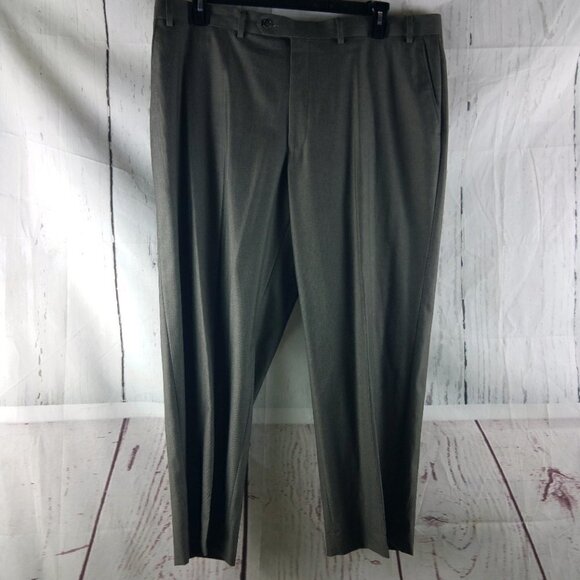 NWOT Sean John Fine Tailoring 48S 2 Buttn Brown Stitched Lapel 3pc Suit 40x30 FF - Picture 11 of 16